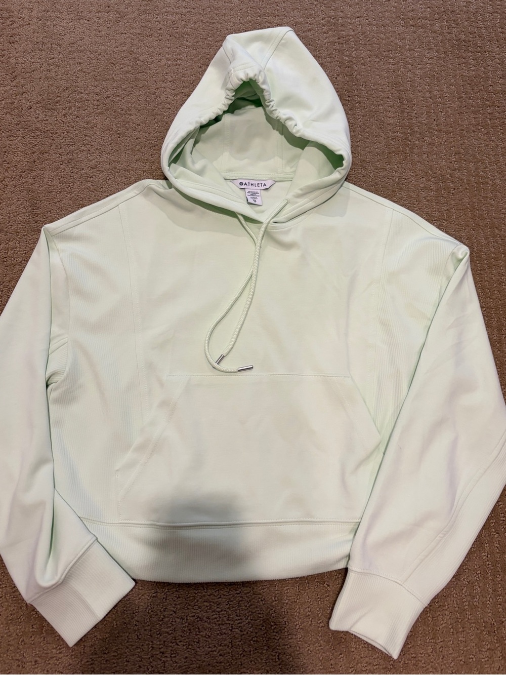 Athleta light lime green seasoft hoodie- like new!!